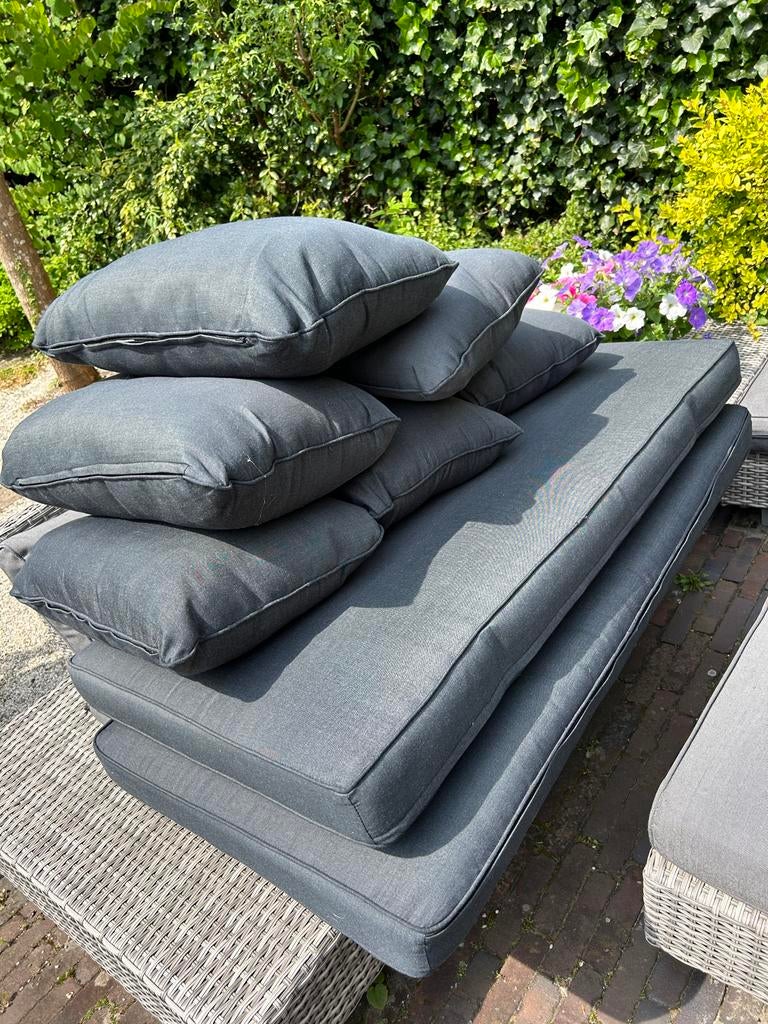 Tuinkussens (oa voor Leen Bakker bank), Ophalen, Overige materialen, Zo goed als nieuw, Loungeset