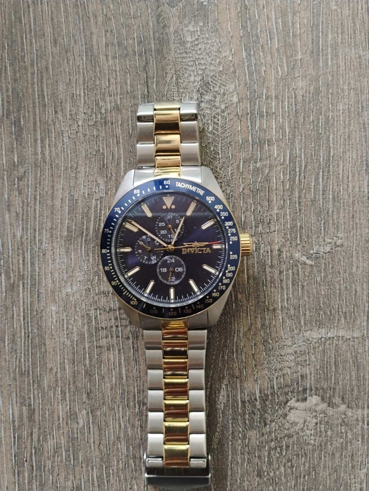 Invicta Aviator Herenhorloge - Zo goed als nieuw, Staal, Staal, Polshorloge, Zo goed als nieuw