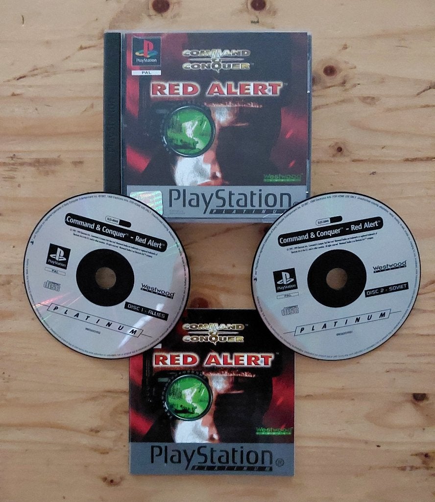 Red Alert Command & Conquer PS1 Playstation 1 ENGLISH COVER, Vanaf 18 jaar, 1 speler, Eén computer, Ophalen of Verzenden