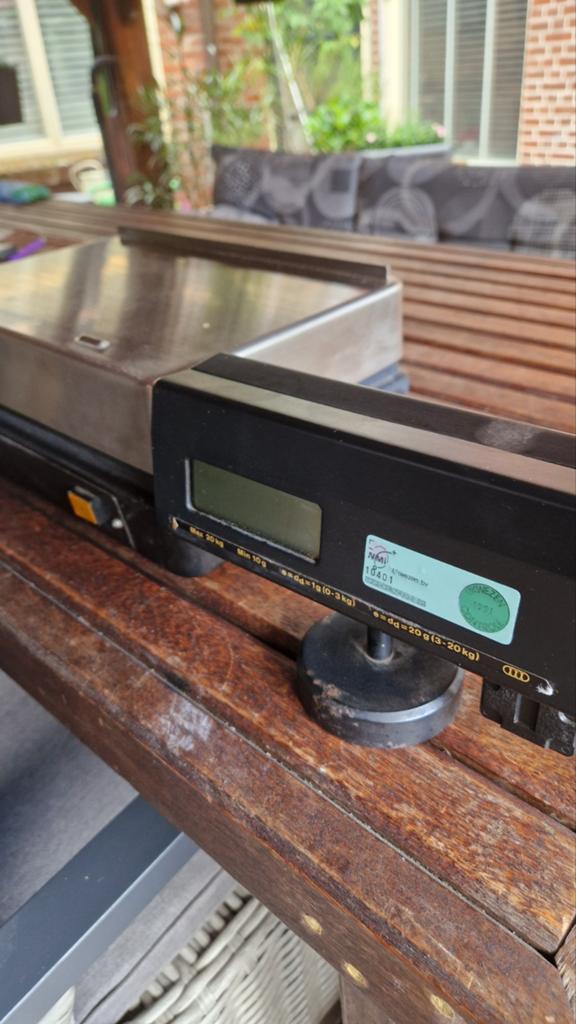 Berkel Digitale Weegschaal 20kg met Apart Scherm, Ophalen of Verzenden