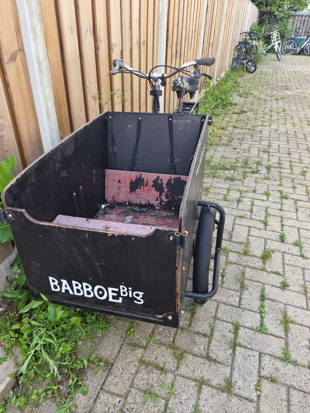 Babboe big bakfiets OPKNAPPER!!!, Ophalen, Gebruikt, 4 kinderen of meer