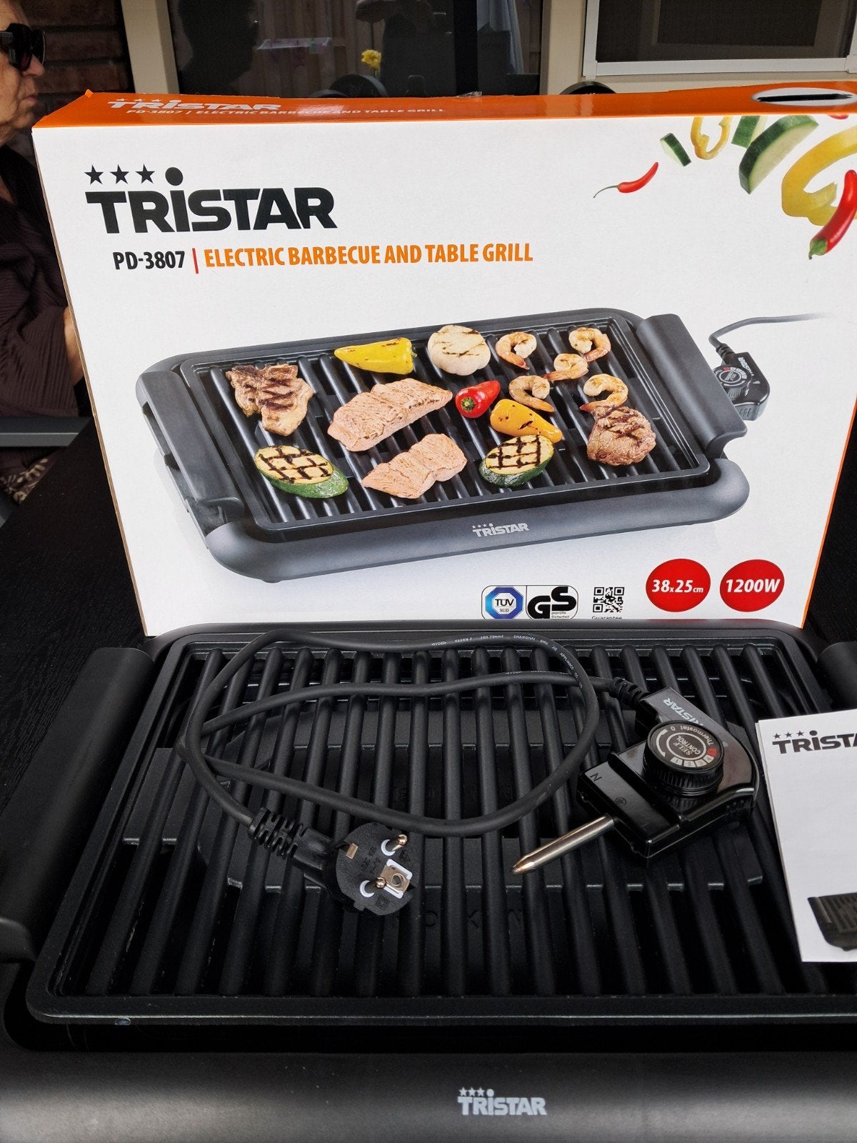 Tristar electrische tafel barbecue, Ophalen of Verzenden, Zo goed als nieuw