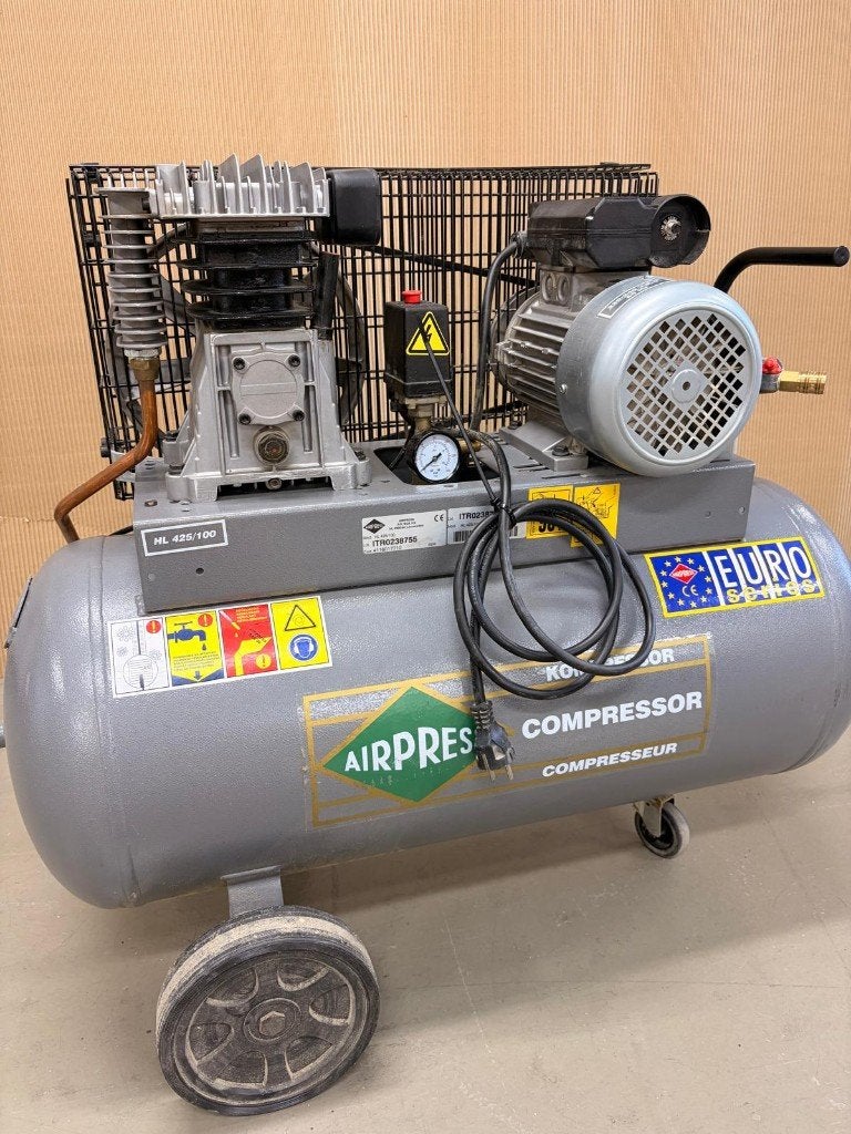 Airpress Compressor HL 425/100, Doe-het-zelf en Verbouw, Compressors, 100 liter of meer, Ophalen, Gebruikt, 6 tot 10 bar