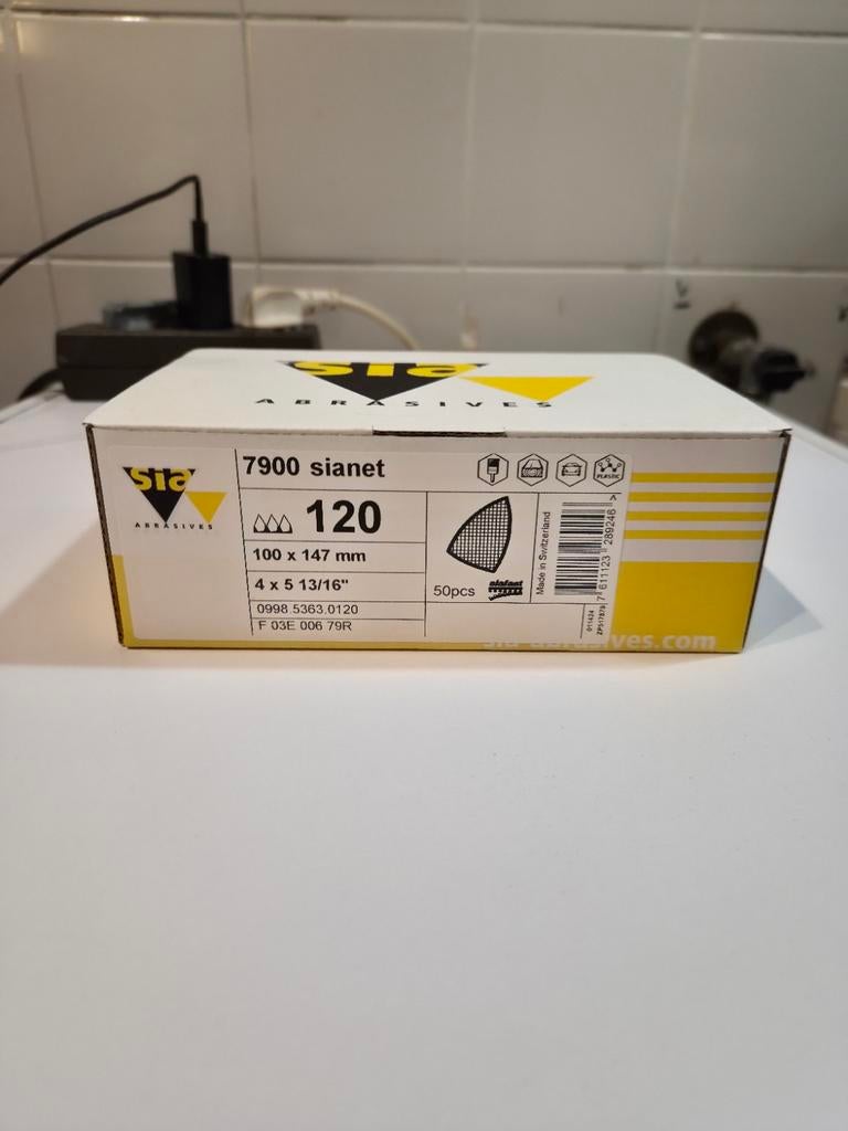 Sia 7900 Sianet Schuurpads - Korrel 120 (50 stuks), Ophalen of Verzenden, Nieuw, Overige typen