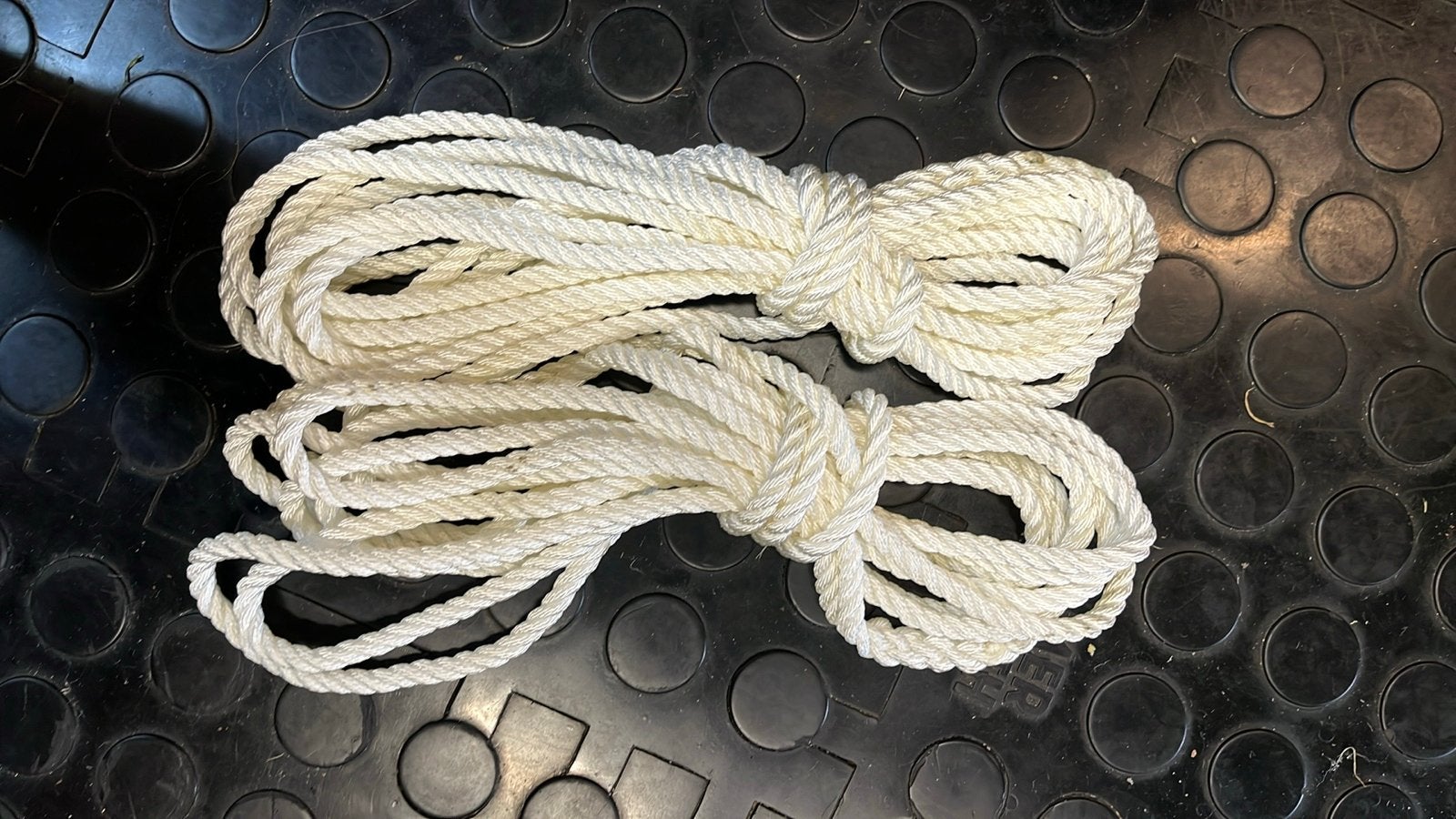 2 Landvasten 8m x 12mm PPMF met lus, Watersport en Boten, Ophalen of Verzenden, Nieuw, Lijn of Blok