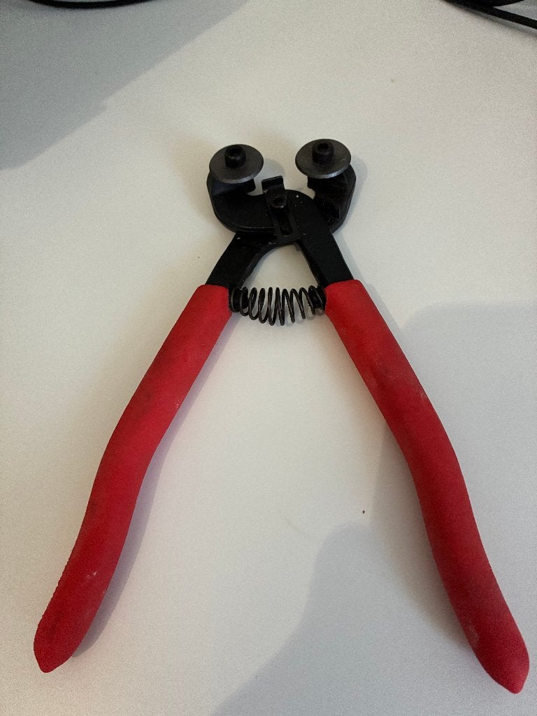 Mozaiek kniptang met wieltjes, Ophalen of Verzenden, Zo goed als nieuw, Tang, Overige merken