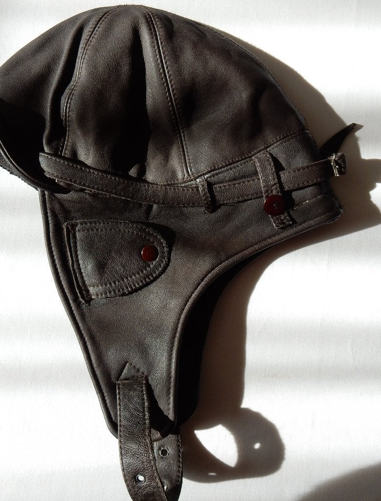 Pilotenmuts / cabrio pet, Ophalen of Verzenden, Zo goed als nieuw, 60 cm (XL, 7½ inch) of meer, Pet