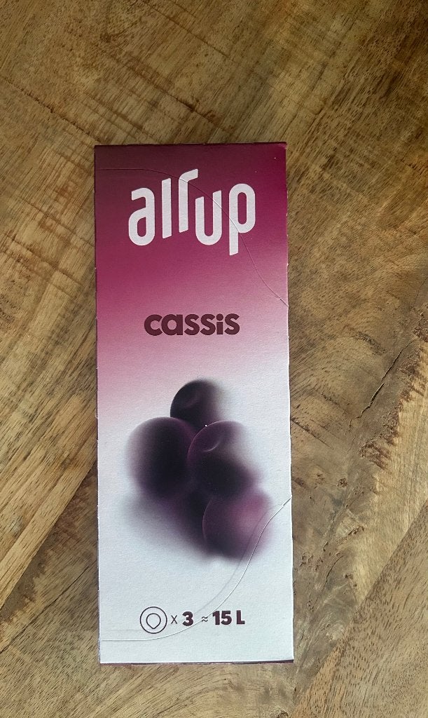 Air up cassis, Ophalen, Nieuw
