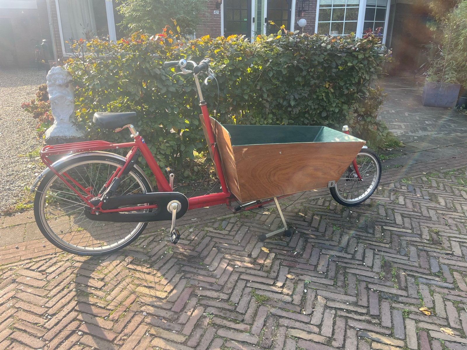 Bakfiets Van Andel Amsterdam - 7 versnellingen, Gebruikt, 3 kinderen, Trommelrem, Ophalen