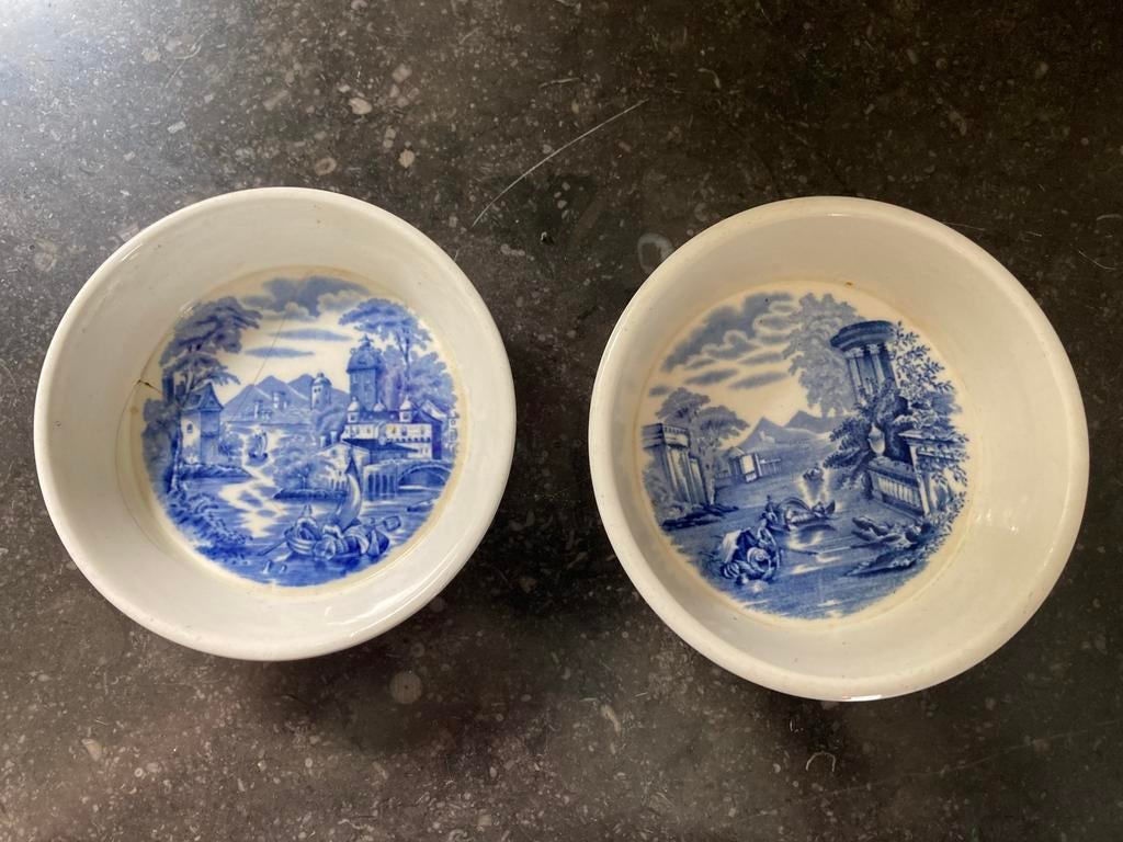 Mooie antieke schaaltjes het Engelse merk Wedgwood Etruria, Ophalen of Verzenden