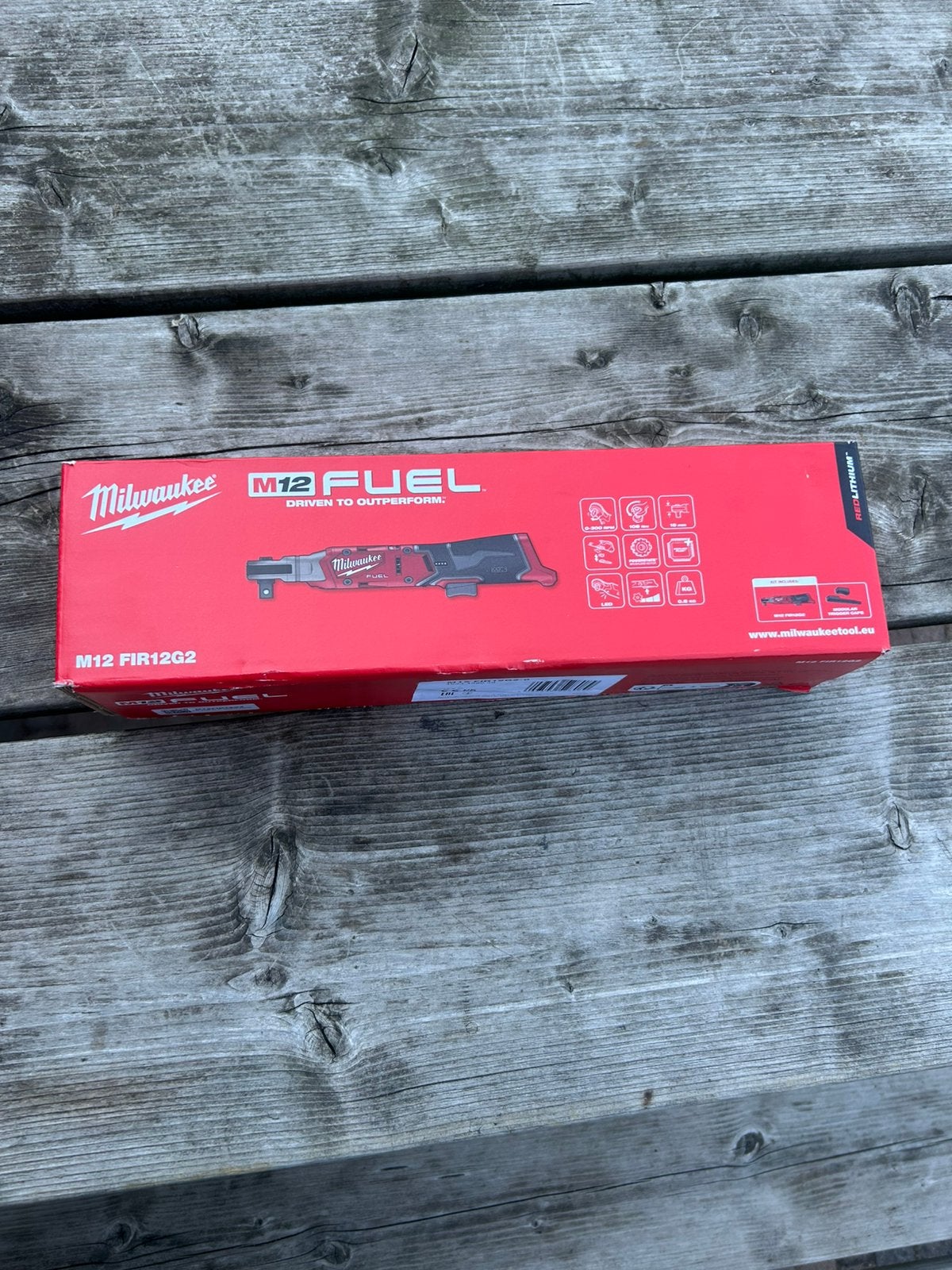 Milwaukee M12 FIR12G2 haakse slagmoersleutel, Ophalen of Verzenden, Zo goed als nieuw