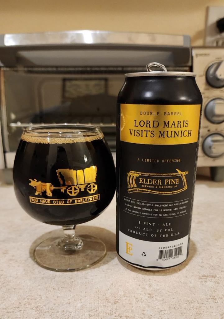 Double barrel lord maris visits munich, Verzamelen, Biermerken, Flesje(s), Overige merken, Ophalen of Verzenden