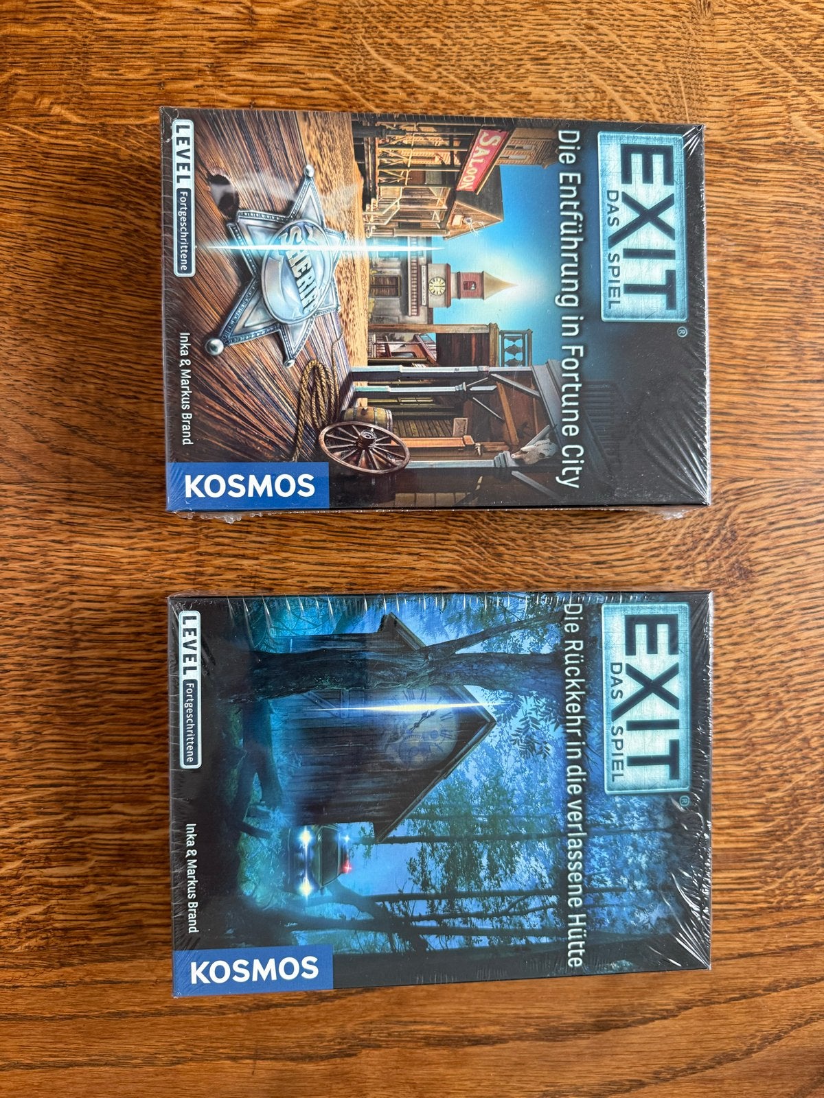 2 EXIT spellen: Fortune City & Verlaten Hut (Duits), Een of twee spelers, Ophalen of Verzenden, Nieuw