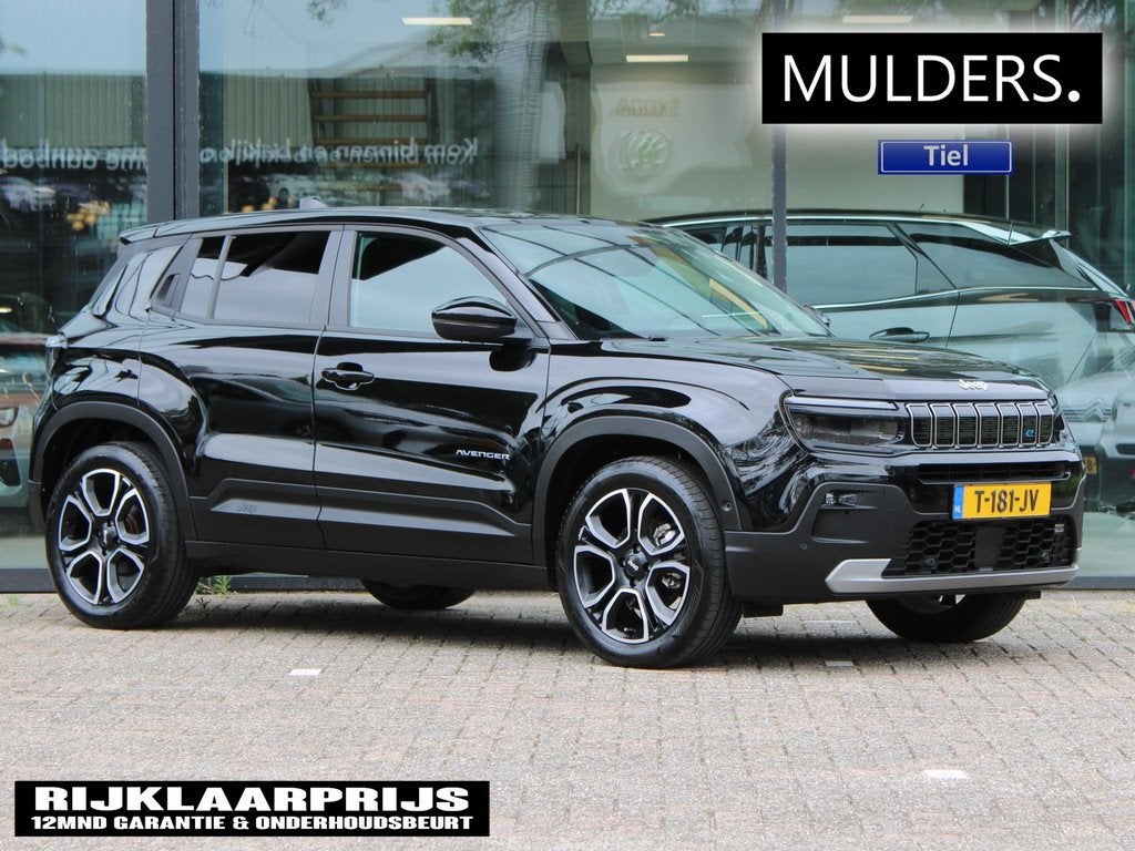 Jeep Avenger 1st Edition 54 kWh | Navi / Camera / Climate, Auto's, Jeep, Gebruikt, 156 pk, Leder en Stof, Zwart