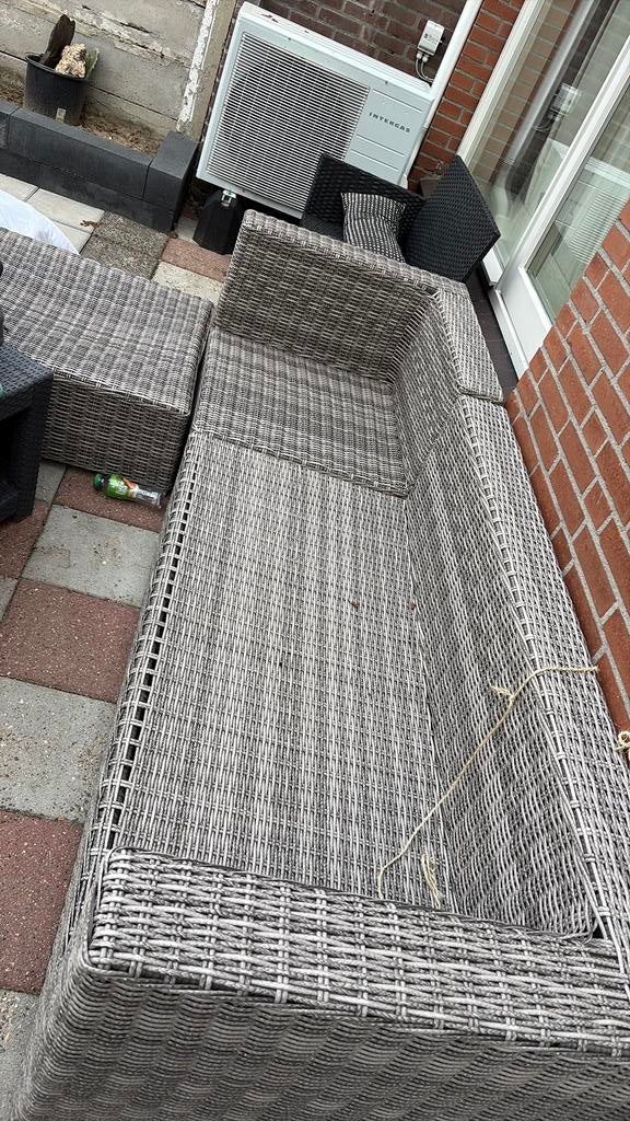 Loungebank, Tuin en Terras, Tuinsets en Loungesets, Ophalen, Kunststof, Gebruikt, 3 zitplaatsen