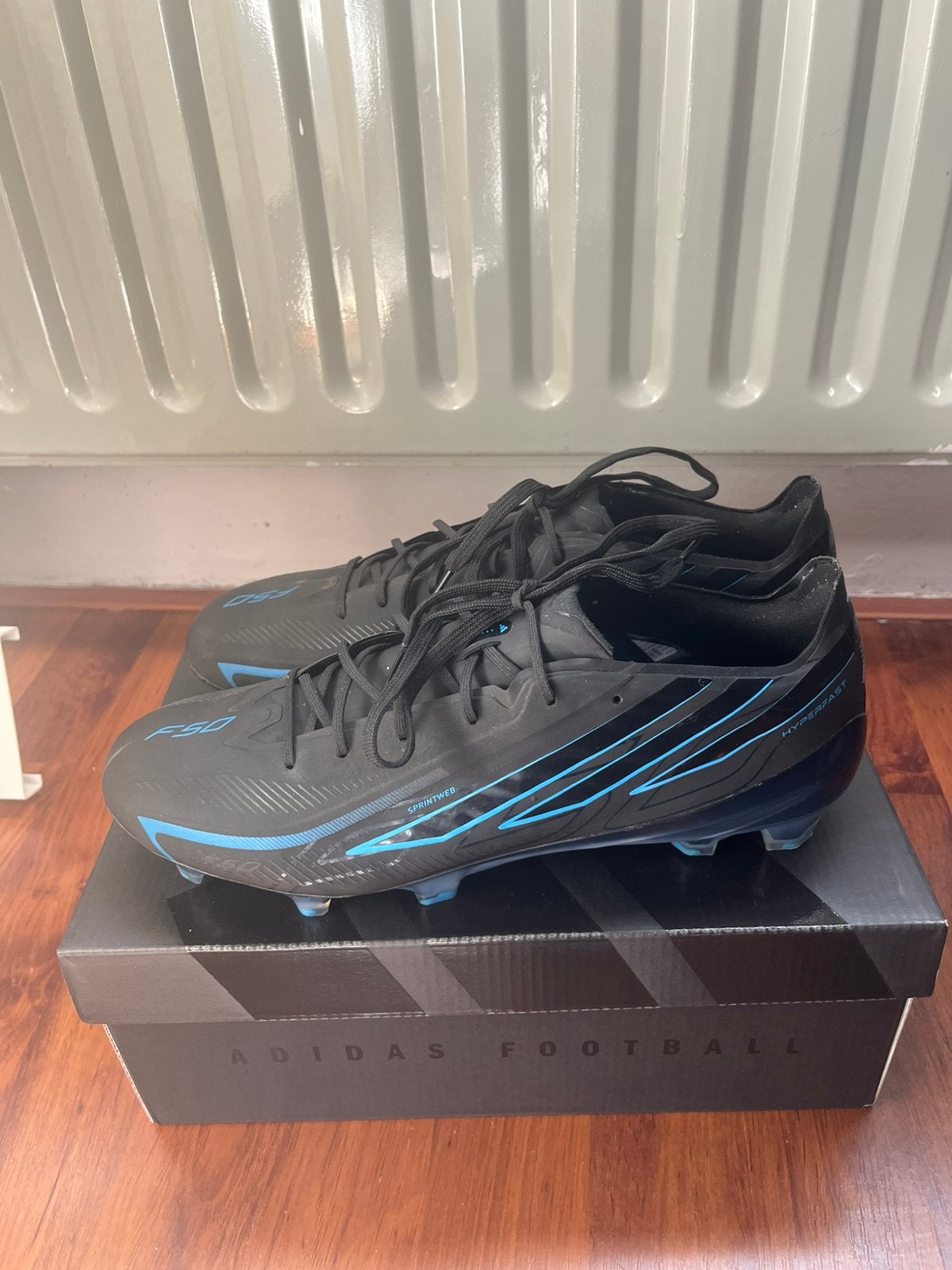 adidas F50 Hyperfast Elite FG - Maat 43 1/3, Zwart, Overige typen, Ophalen of Verzenden, Zo goed als nieuw