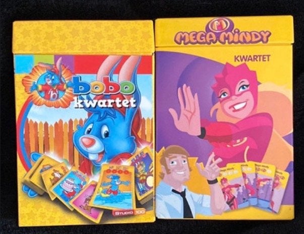 Bobo Kwintet & Mega Mindy Kwintet - Kaartspellen, Drie of vier spelers, Ophalen of Verzenden, Zo goed als nieuw