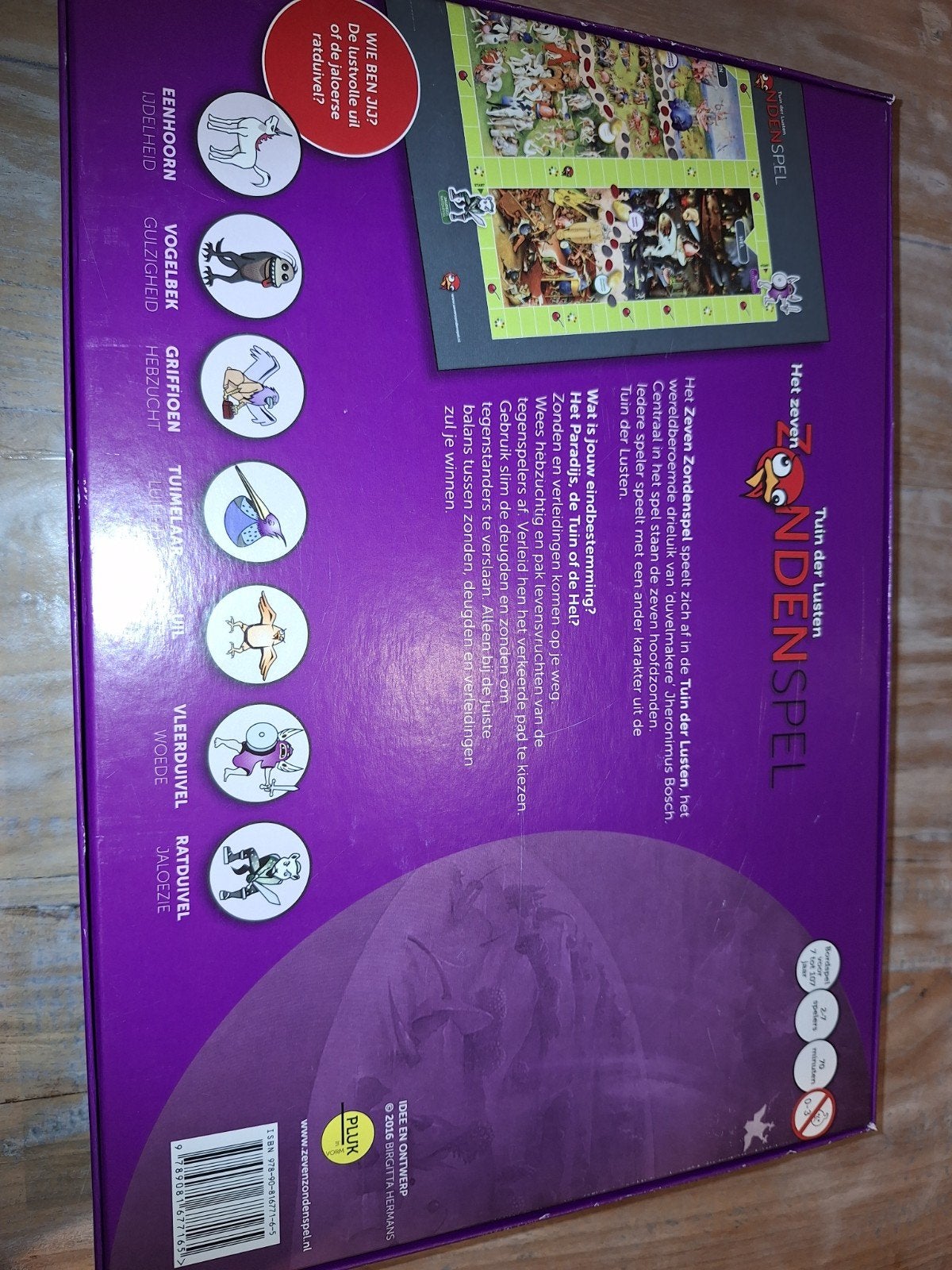 Tuin der lusten zondenspel, Hobby en Vrije tijd, Gezelschapsspellen | Bordspellen, Vijf spelers of meer, Ophalen, Nieuw