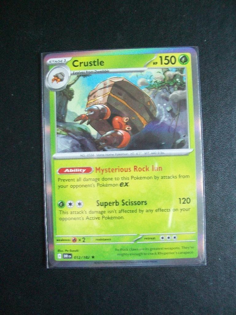 1112. Nieuwe Pokemon Kaart holo rare CRUSTLE HP150 (012/182), Verzenden, Nieuw, Losse kaart, Foil