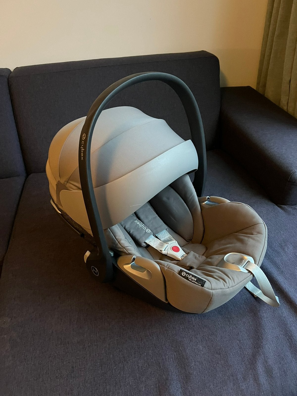 Cybex Cloud Z i-Size autostoel Soho Grey, Afneembare rugleuning, Zo goed als nieuw, Isofix, 0 t/m 13 kg