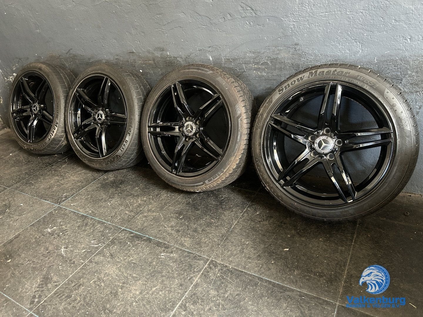 8mm! Mercedes A B CLA Klasse W177 W247 C118 18 inch zwarte v, 18 inch, Gebruikt, -, -