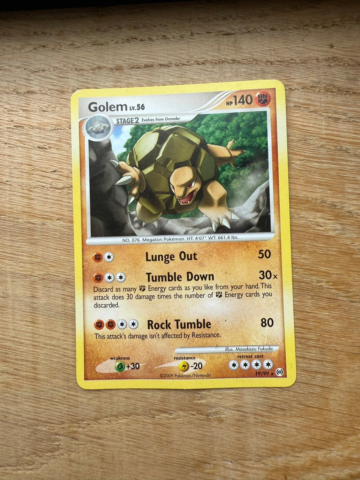 Golem Lv.56 #19/99, Ophalen of Verzenden, Zo goed als nieuw, Losse kaart