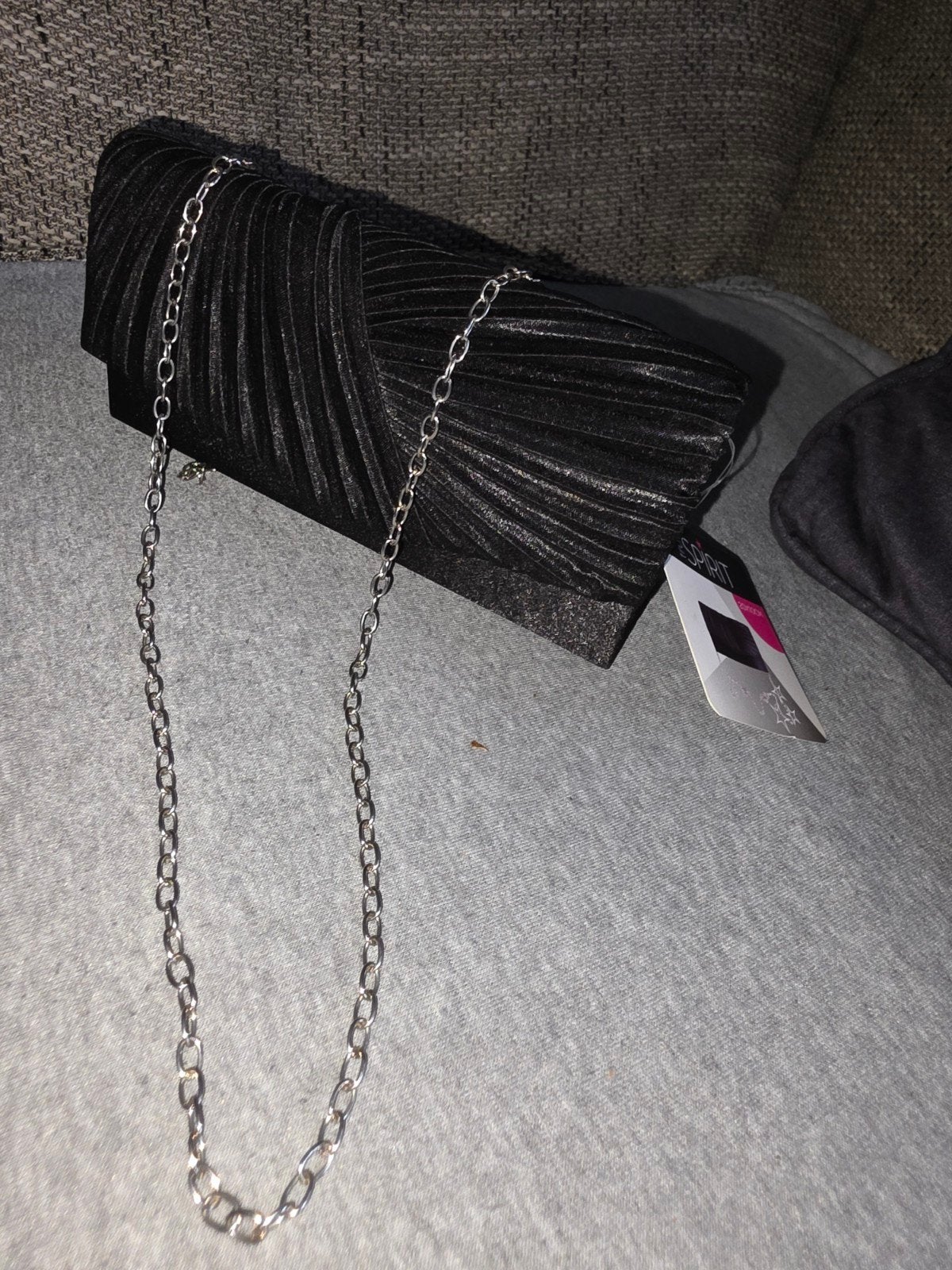 Zwart Avondtasje met Ketting - Nieuw, Ophalen of Verzenden