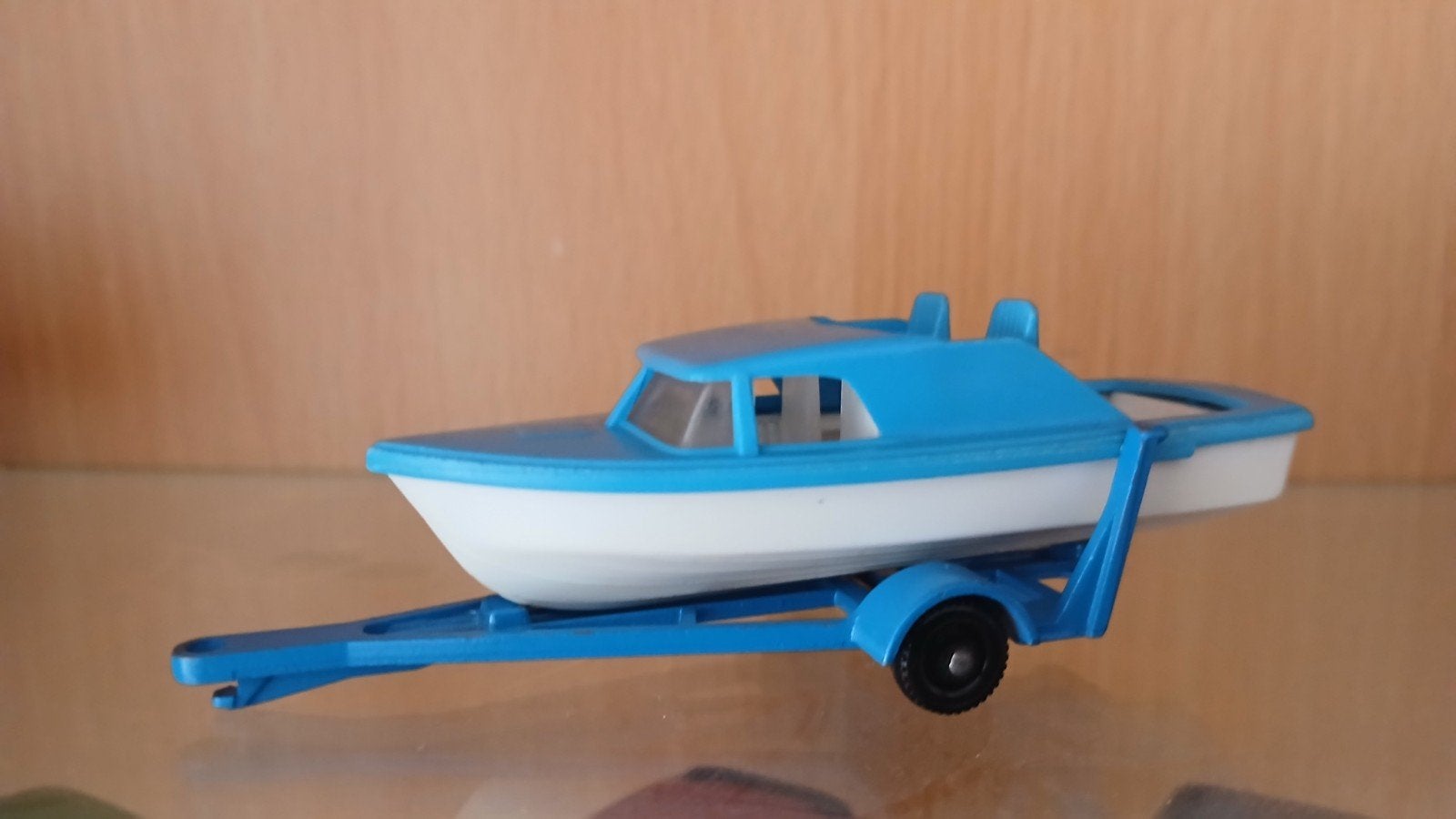 Matchbox boot met trailer - Vintage speelgoed, Ophalen of Verzenden, Gebruikt