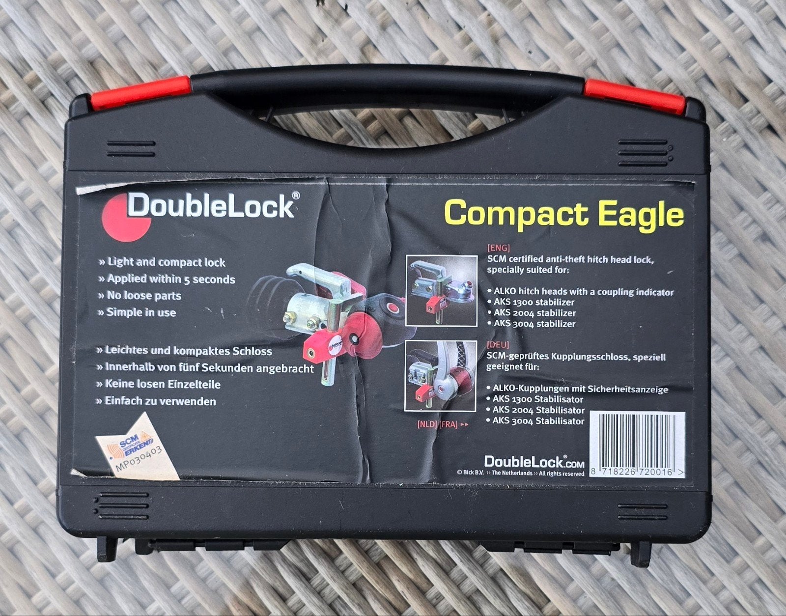 DoubleLock Compact Eagle SCM gekeurd disselslot, Ophalen, Zo goed als nieuw