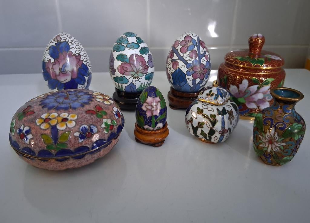 Verzameling chinese cloissone, Antiek en Kunst, Antiek | Emaille, Ophalen of Verzenden
