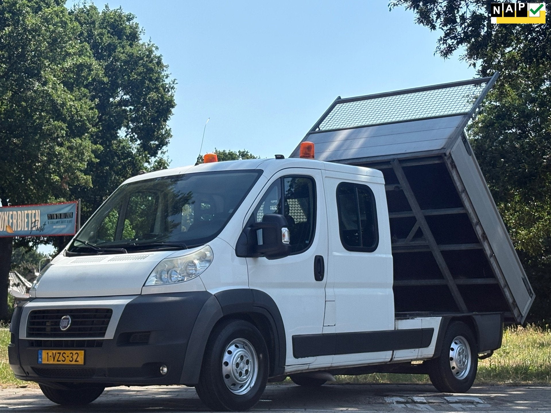 Fiat FIAT DUCATO |Kipper|kieper|CNG|NAP|airco|5 zitplaatsen|, Auto's, Voorwielaandrijving, Euro 5, Gebruikt, Zwart