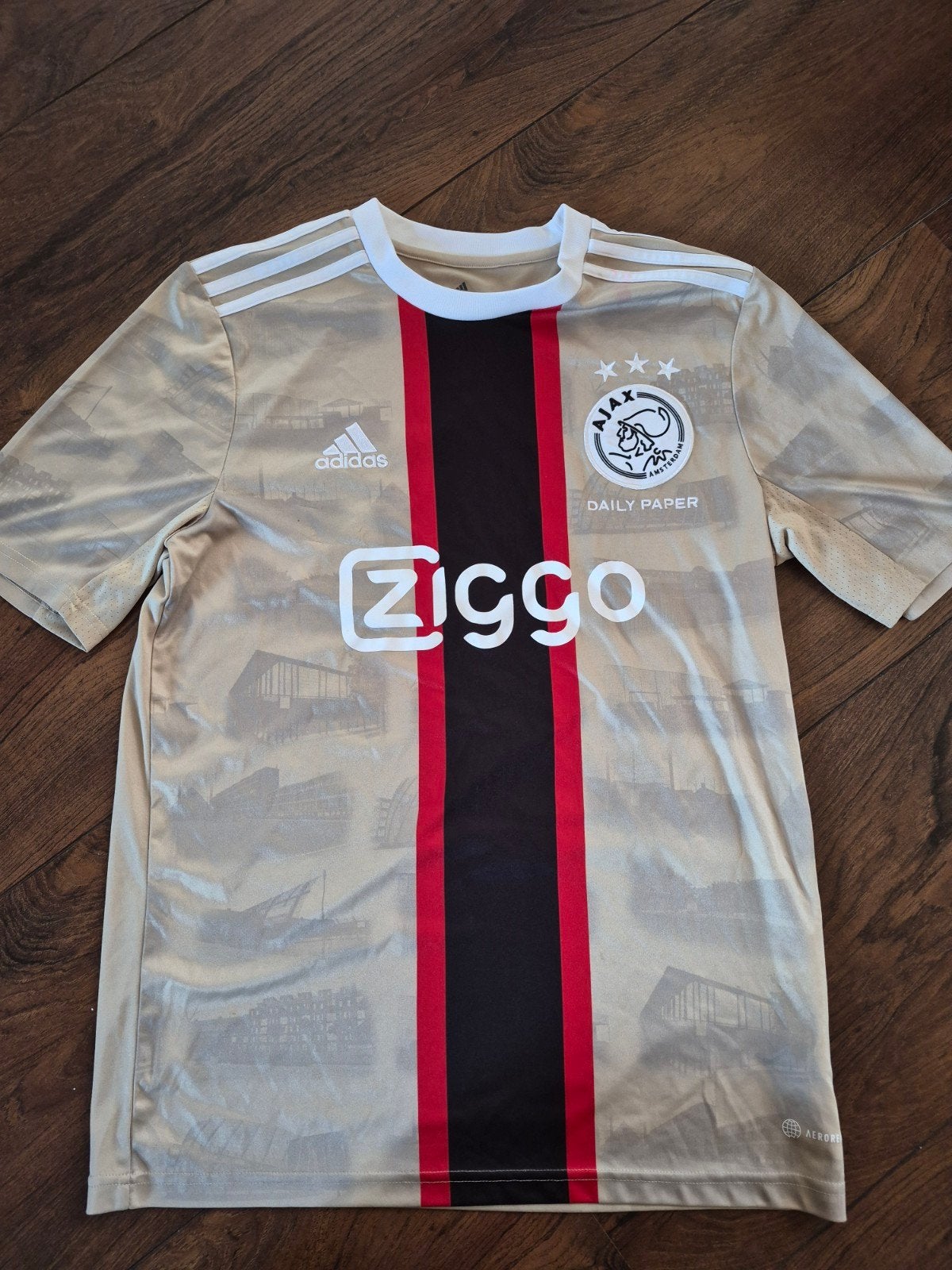 Ajax Daily Paper uitshirt 2022/2023 - Maat 176 (XL), Kinderen en Baby's, Ophalen of Verzenden, Gebruikt, Ajax, Jongen of Meisje