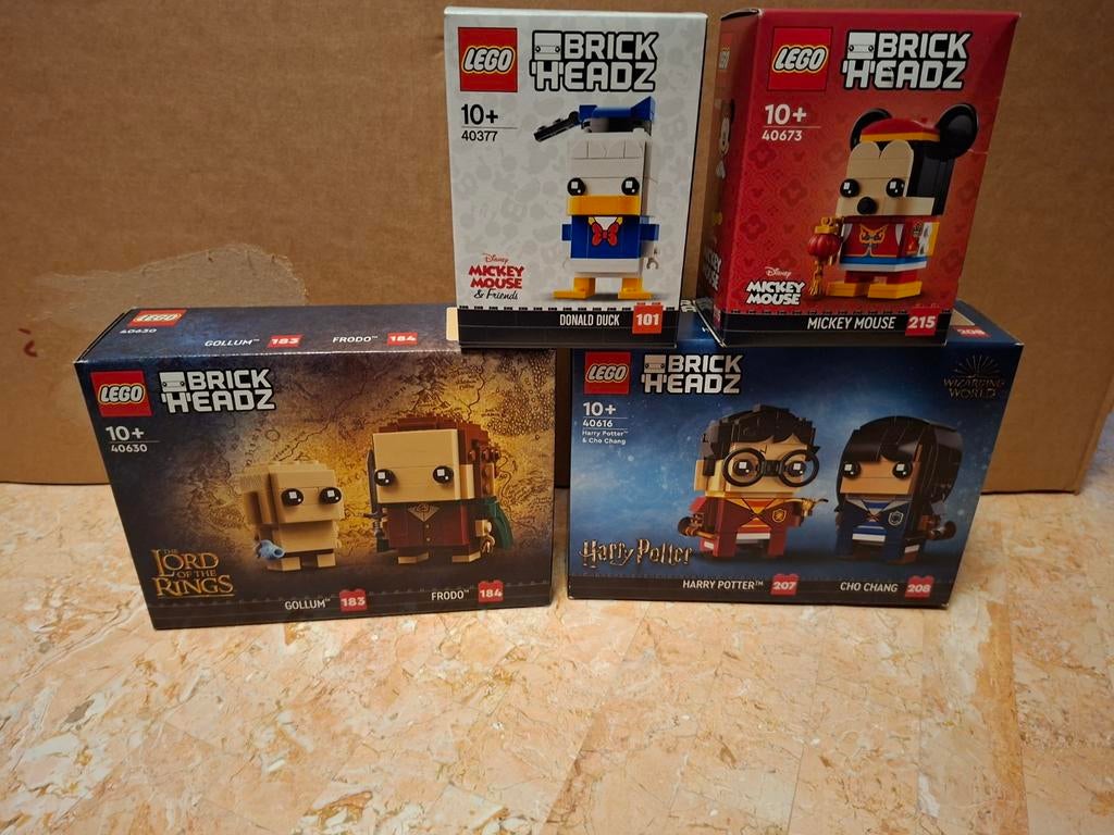 LEGO BrickHeadz Collectie: Disney, LOTR & Harry Potter, Lego, Nieuw, Ophalen of Verzenden, Complete set