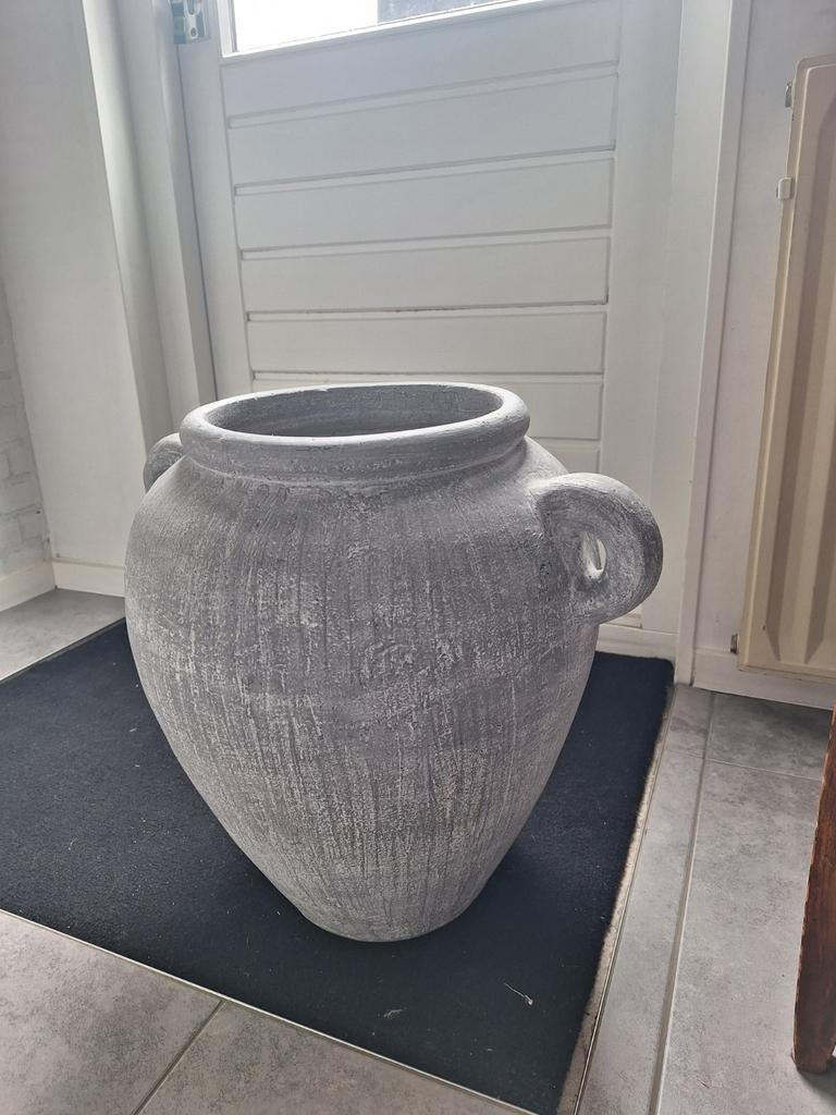 Grote bloempot / kruik H47 cm, Ophalen, Gebruikt, Overige kleuren, Aardewerk of Porselein