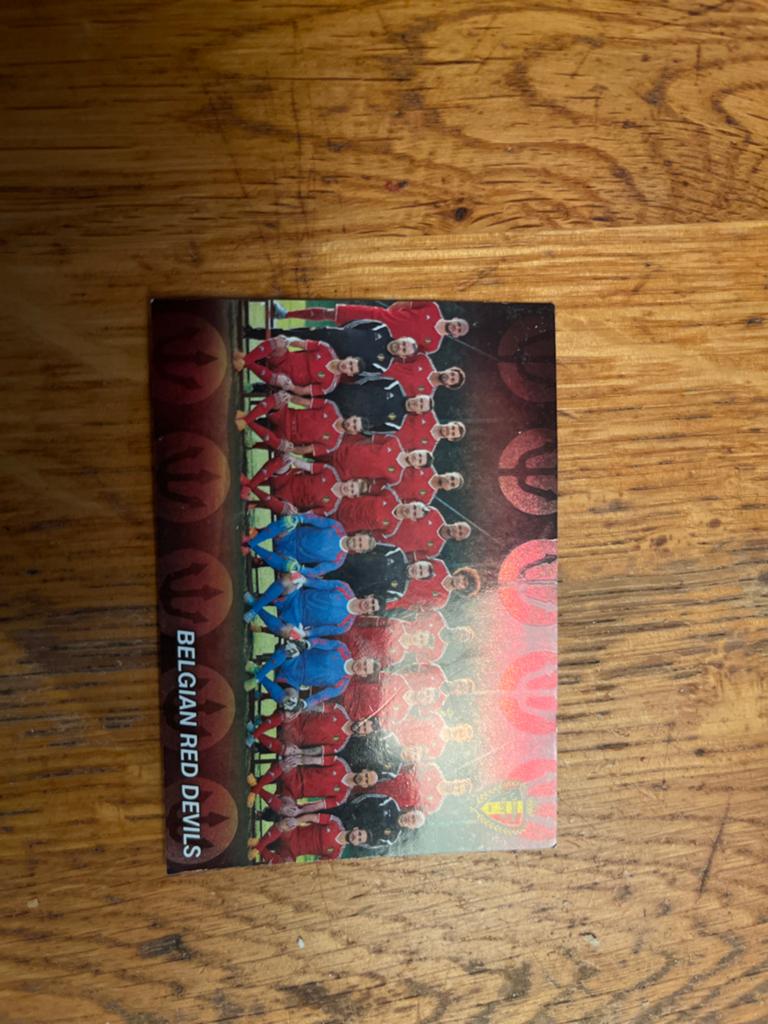 Belgian Red Devils Spelerskaart - Voetbal Collectible, Verzamelen, Ophalen of Verzenden, Gebruikt, Buitenlandse clubs, Spelerskaart