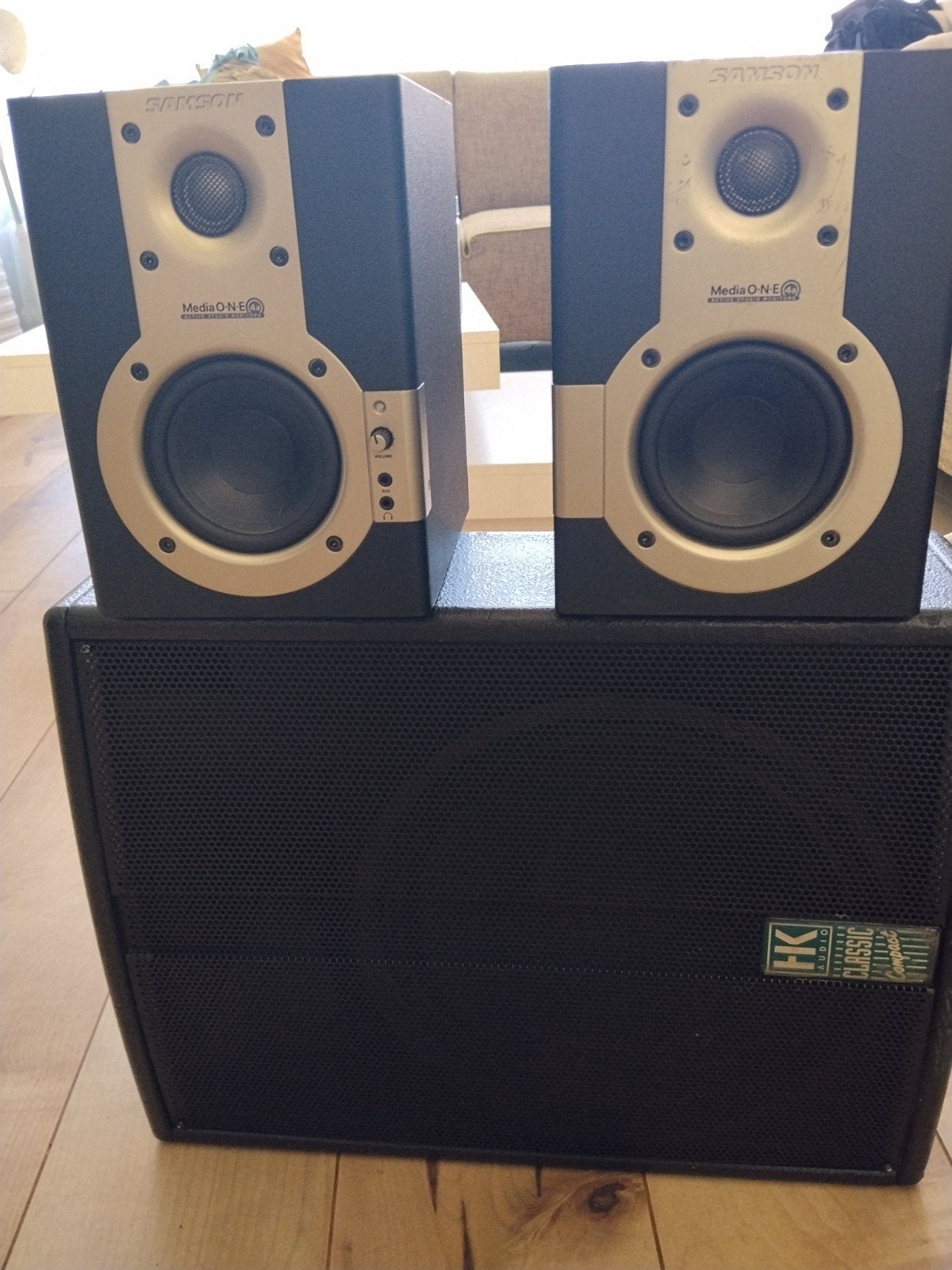 HK Audio AE 120 Actieve Floor Monitor + studio monitors, Ophalen of Verzenden, Overige typen, Overige merken