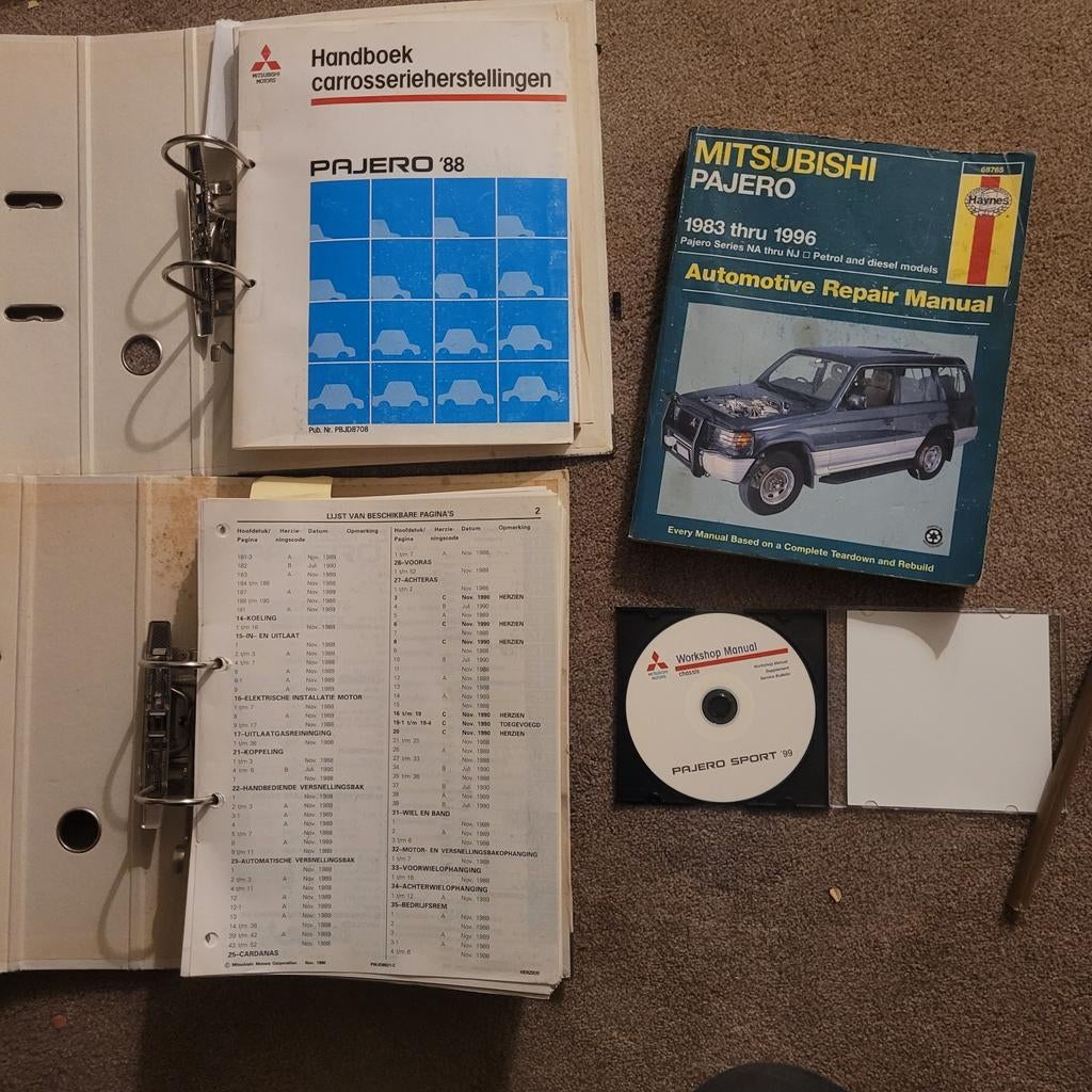 Pajero werkplaats handboeken. Pajero Sport., Ophalen of Verzenden, Groter dan 1:32