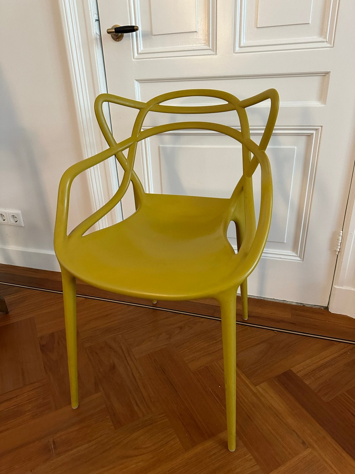 Set van 6 Kartell Masters stoelen - Mosterdgeel, Ophalen, Kunststof, Gebruikt, Overige kleuren