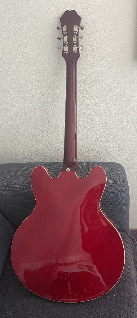 Epiphone Riviera 2006 Cherry - Korea (Unsung), Ophalen of Verzenden, Gebruikt, Semi-solid body, Epiphone