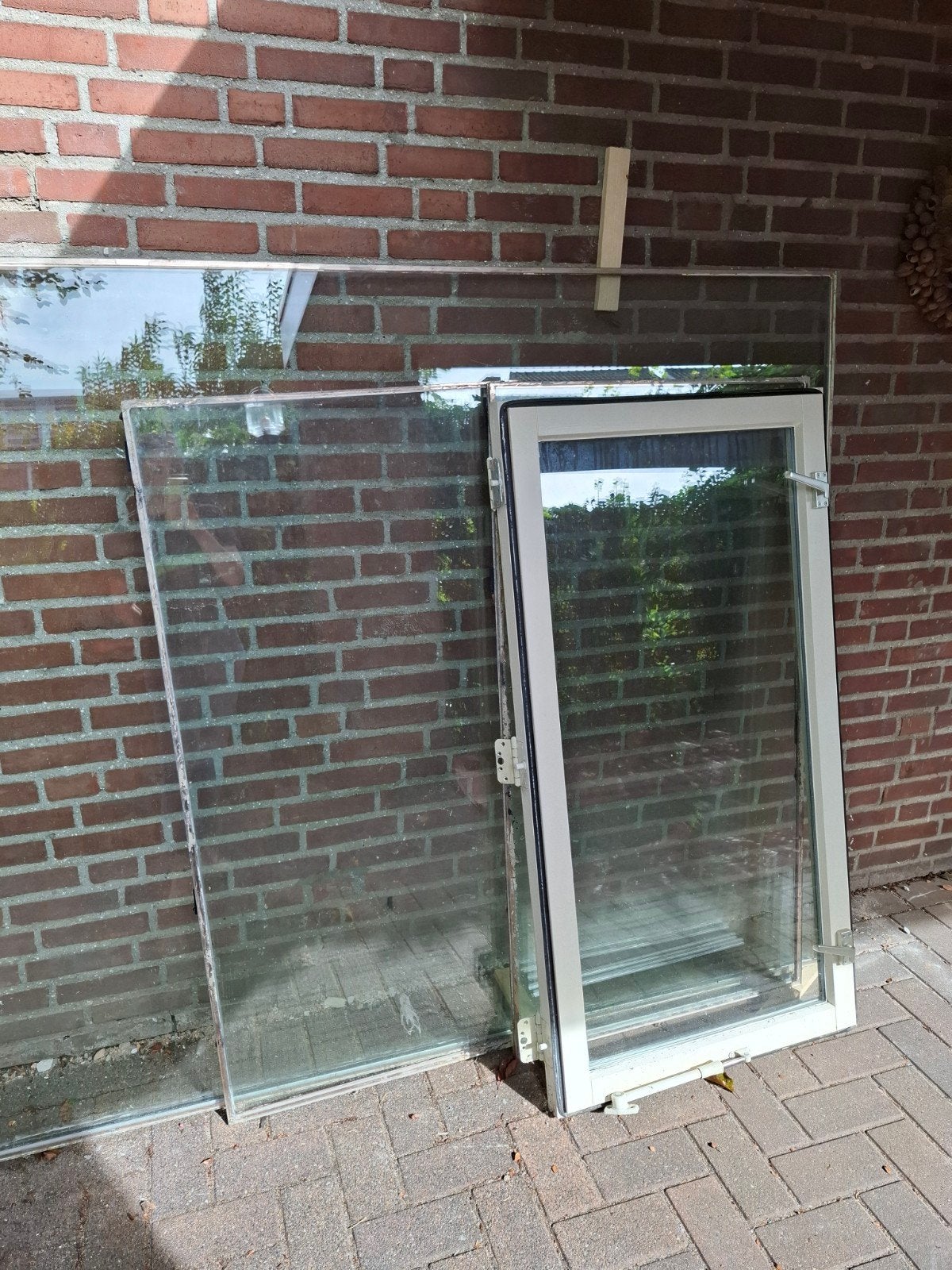 Verschillende ramen, dubbel glas (jaren 80), Doe-het-zelf en Verbouw, Ophalen, Gebruikt, Gevelraam of Ruit, Dubbelglas