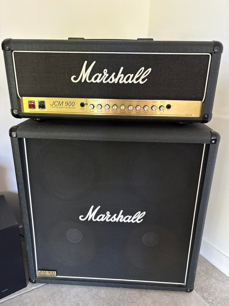 Marshall JCM 900 100W Hi Gain Dual Reverb gitaarversterker, Ophalen, Gebruikt, Gitaar, 100 watt of meer