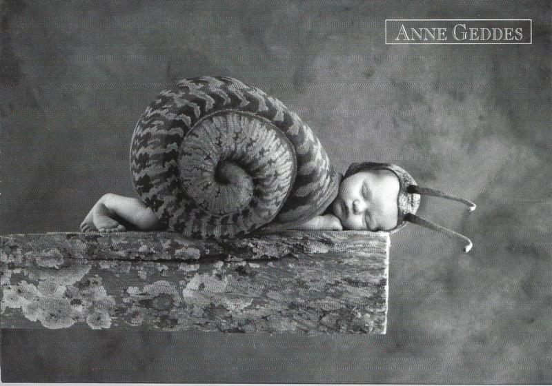 Anne Geddes kaart nr. A223: Julia Slak, Verzenden, 1980 tot heden, Ongelopen, Kinderen