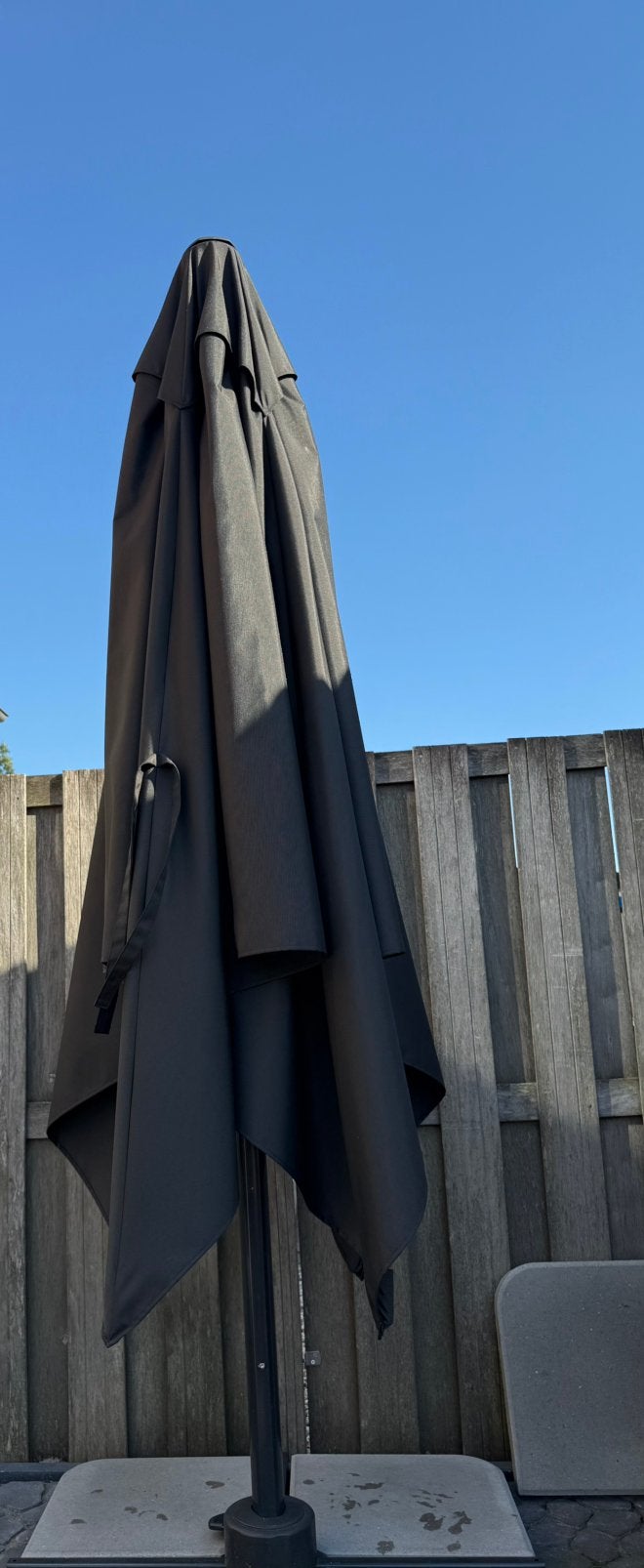 Handson parasol 3x3 draai en kantelbaar., Ophalen, Verstelbaar, 3 tot 4 meter, Zweefparasol