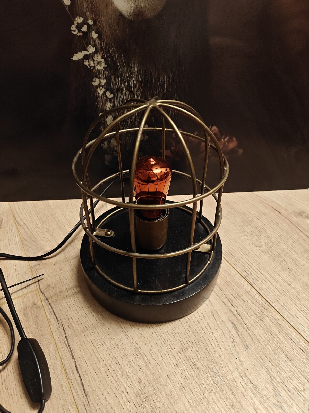 tafellamp incl pit, Ophalen of Verzenden, Sfeerlamp, Met schakelaar