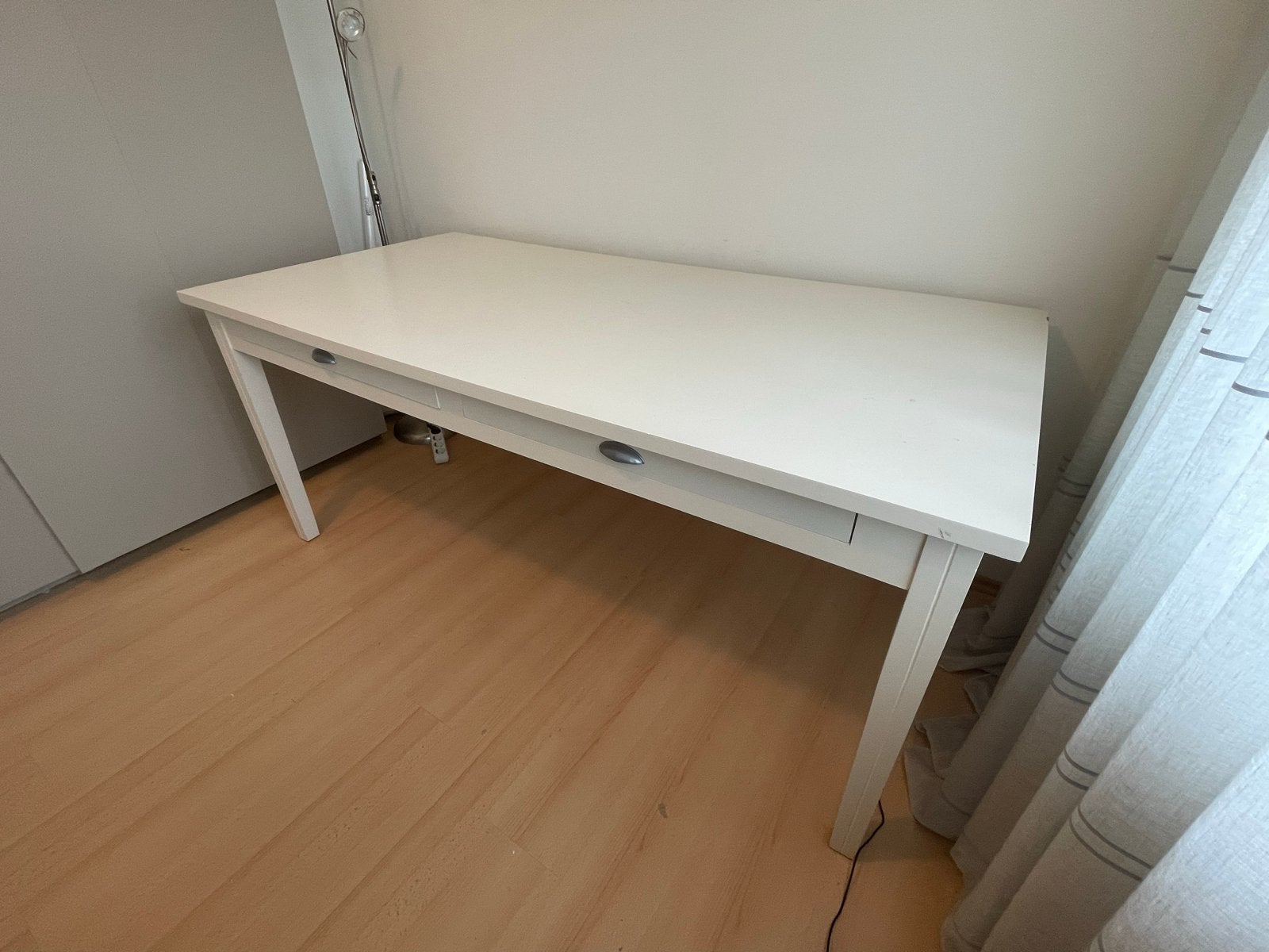 Wit bureau/hobbytafel met lades - Ideaal voor thuiswerkplek, Ophalen, Gebruikt, 50 tot 100 cm, Wit