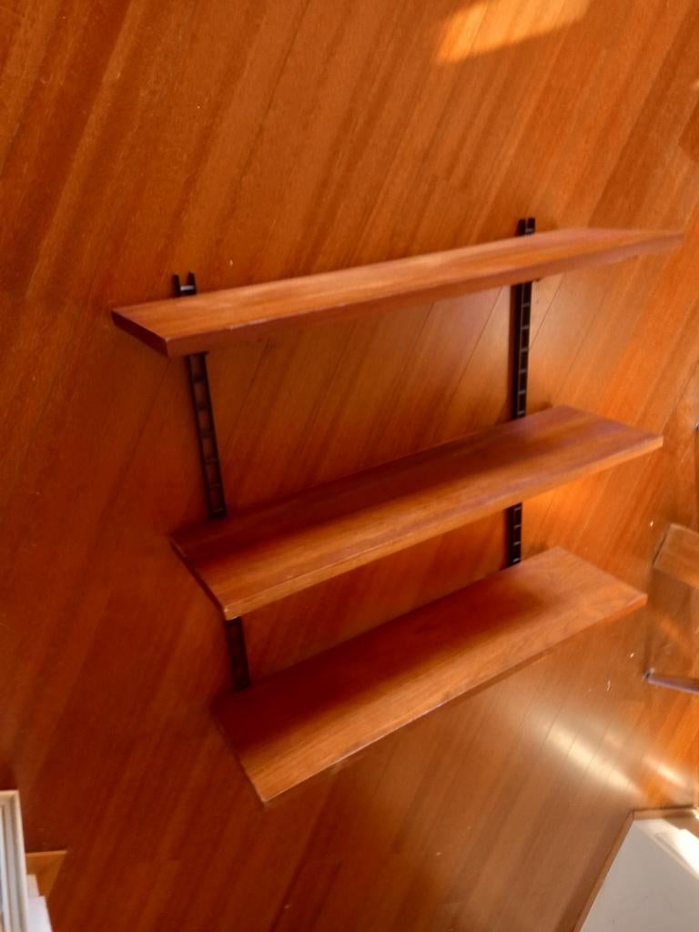 Retro mid century wandrek, wandsysteem, Ophalen, Huis en Inrichting