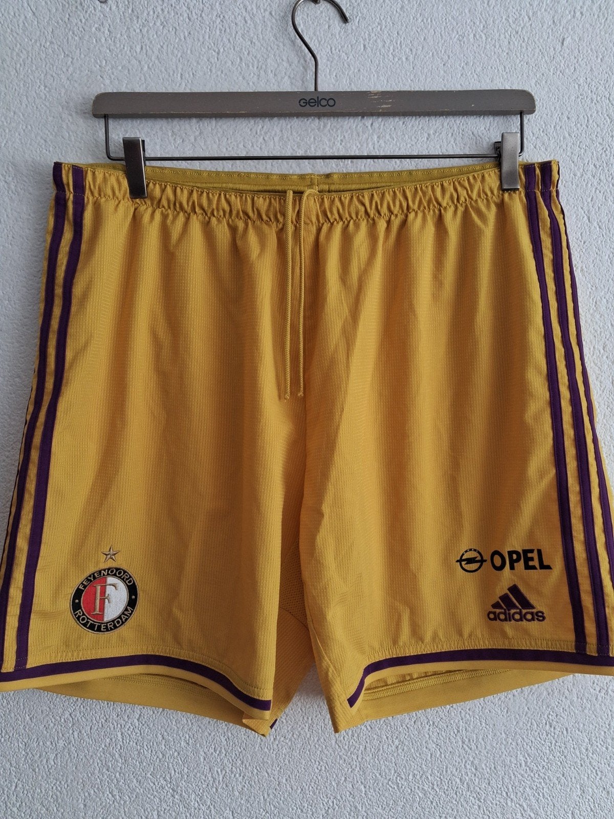 Adidas Feyenoord Thuisshort 2002/2003 - Maat XL, Geel, Maat 56/58 (XL), Ophalen of Verzenden, Zo goed als nieuw