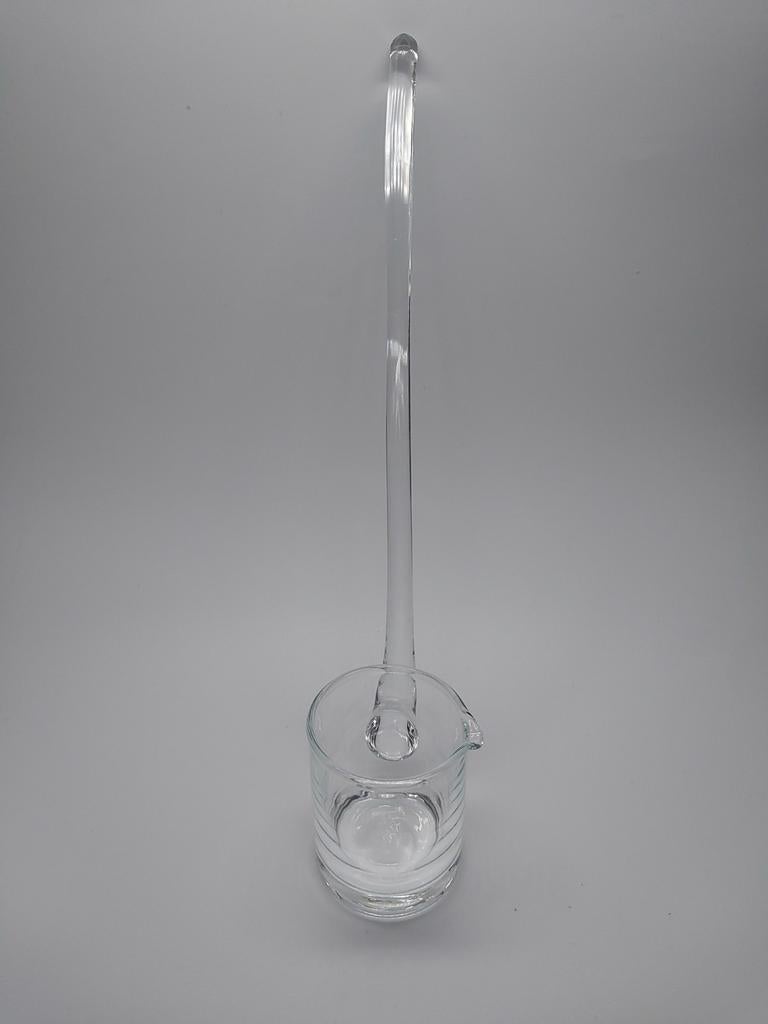 Vintage glazen punch/bowllepel, Ophalen of Verzenden