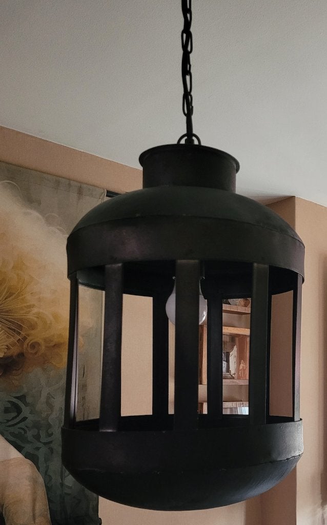 Hanglamp, Ophalen, E27 (groot), Zo goed als nieuw, Stoer, landelijk