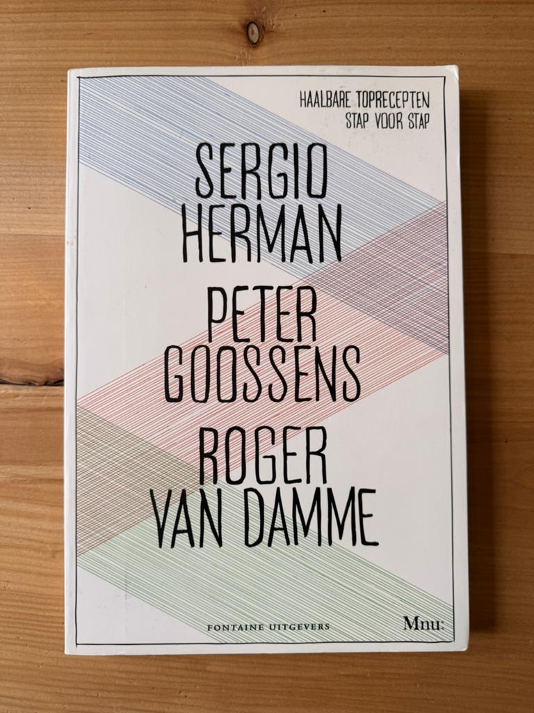 Sergio Herman Peter Goossens Roger van Damme, Boeken, Kookboeken, Ophalen of Verzenden, Gelezen, Nederland en België, Hoofdgerechten